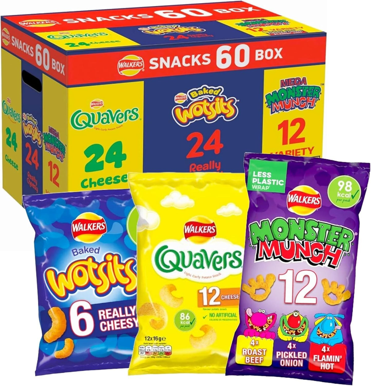 Walkers Snack Variety Box – 60 Packs