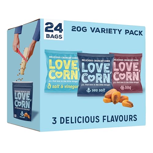LOVE CORN Roasted Corn Variety Pack – 24 x 20g
