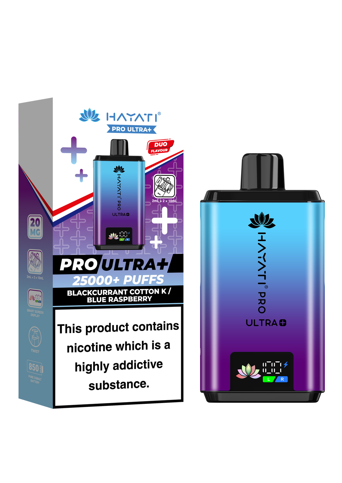 Hayati Pro Ultra Plus 25K Prefilled Kit - 20mg