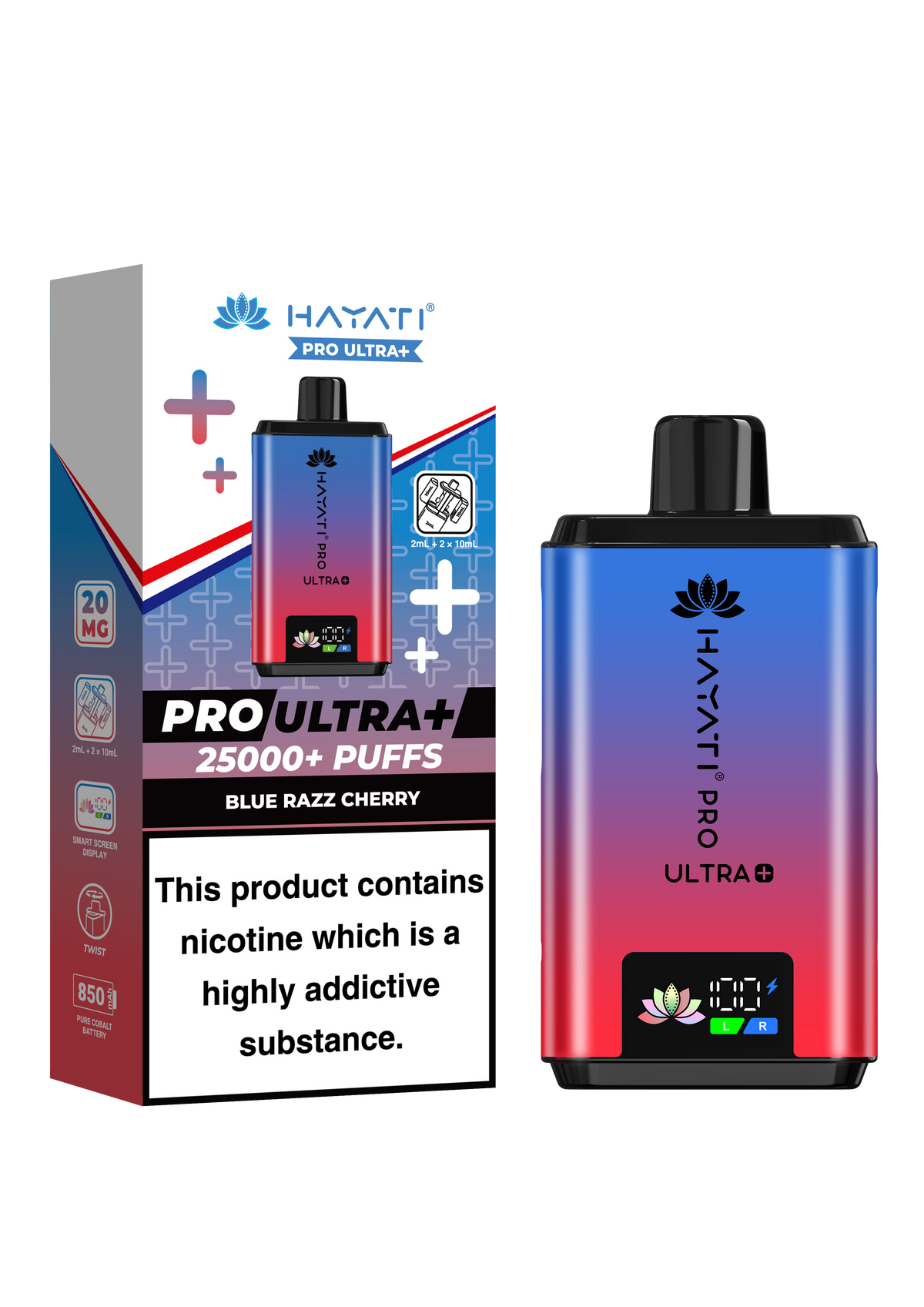 Hayati Pro Ultra Plus 25K Prefilled Kit - 20mg