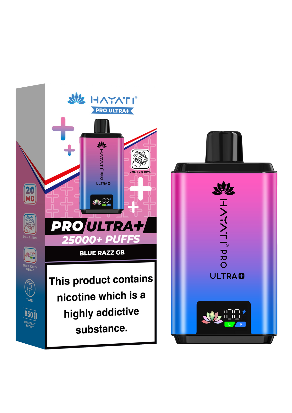 Hayati Pro Ultra Plus 25K Prefilled Kit - 20mg
