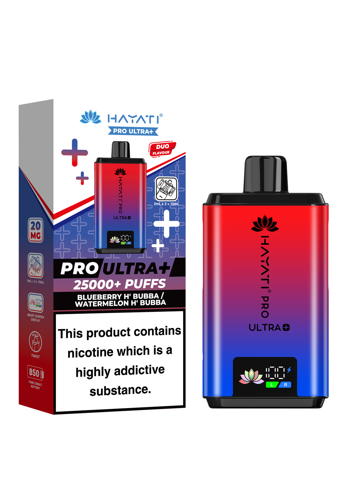 Hayati Pro Ultra Plus 25K Prefilled Kit - 20mg