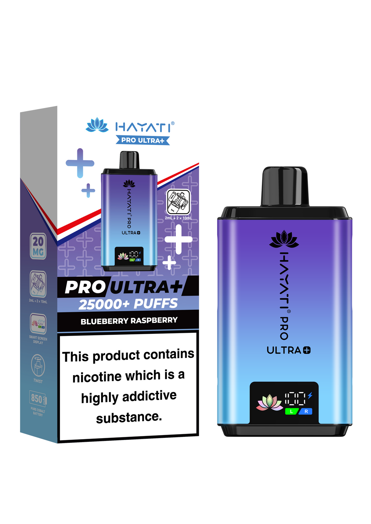 Hayati Pro Ultra Plus 25K Prefilled Kit - 20mg