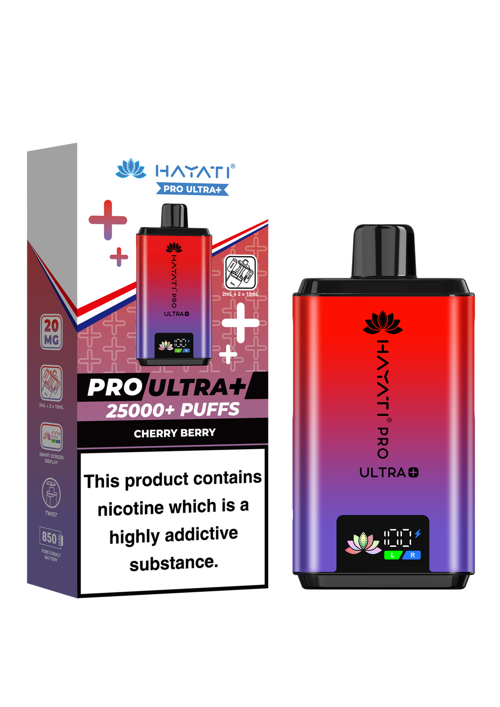 Hayati Pro Ultra Plus 25K Prefilled Kit - 20mg