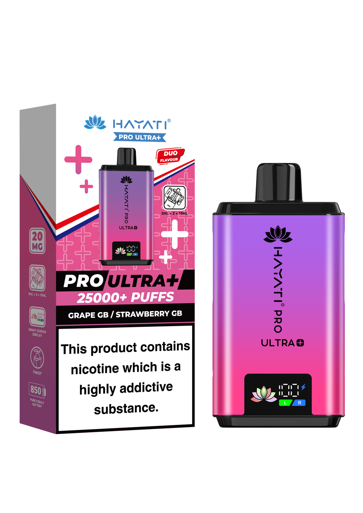 Hayati Pro Ultra Plus 25K Prefilled Kit - 20mg