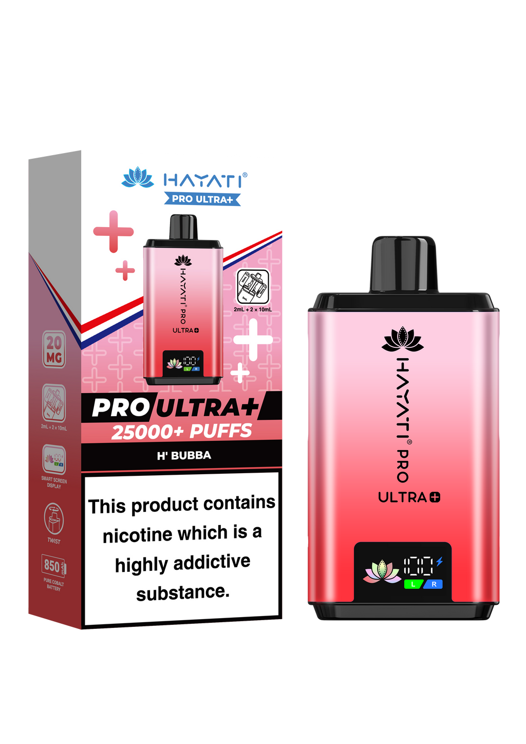 Hayati Pro Ultra Plus 25K Prefilled Kit - 20mg