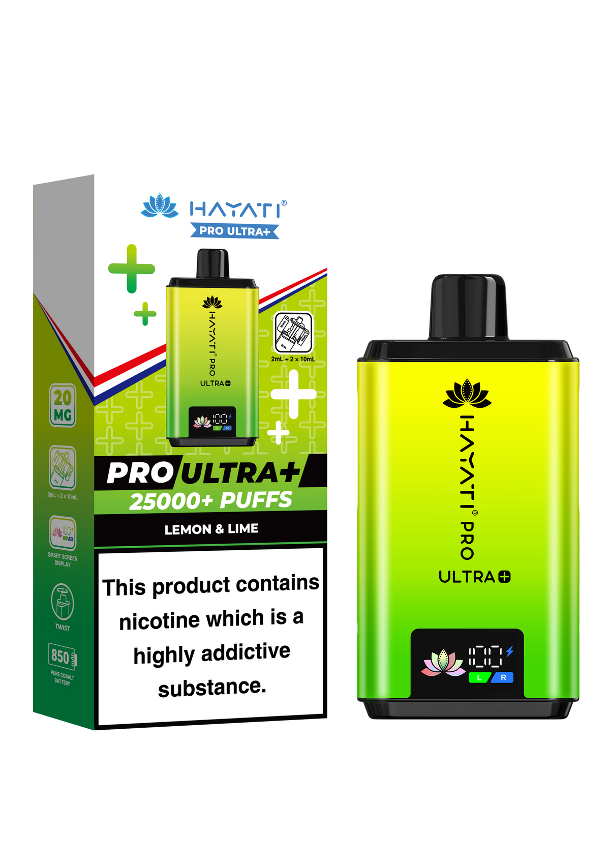 Hayati Pro Ultra Plus 25K Prefilled Kit - 20mg