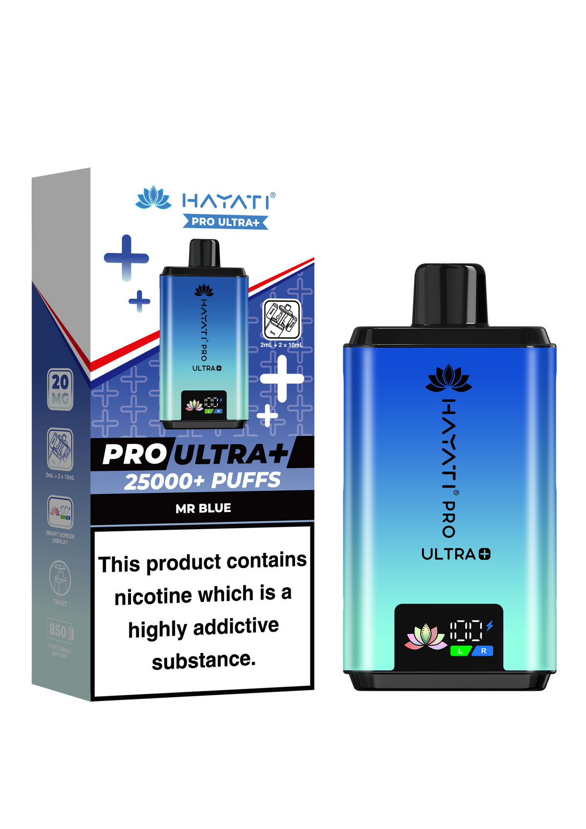 Hayati Pro Ultra Plus 25K Prefilled Kit - 20mg