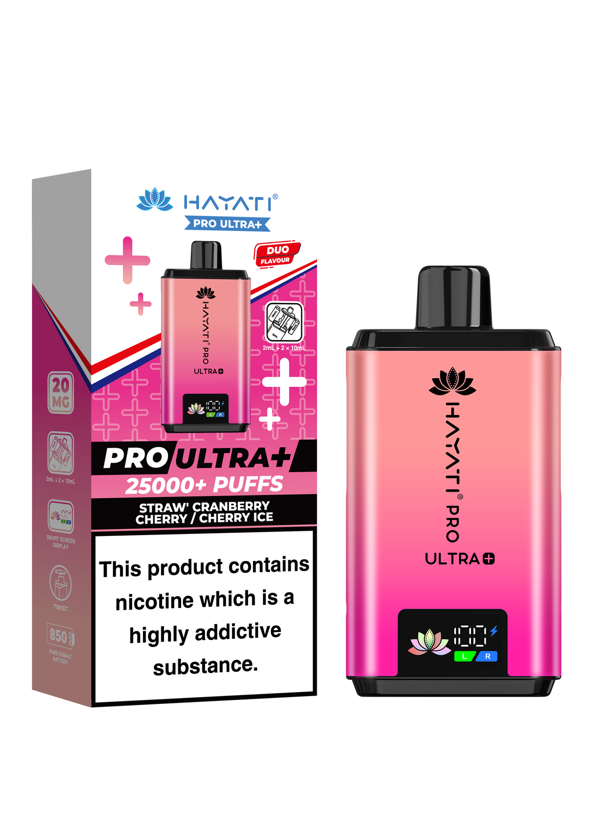Hayati Pro Ultra Plus 25K Prefilled Kit - 20mg