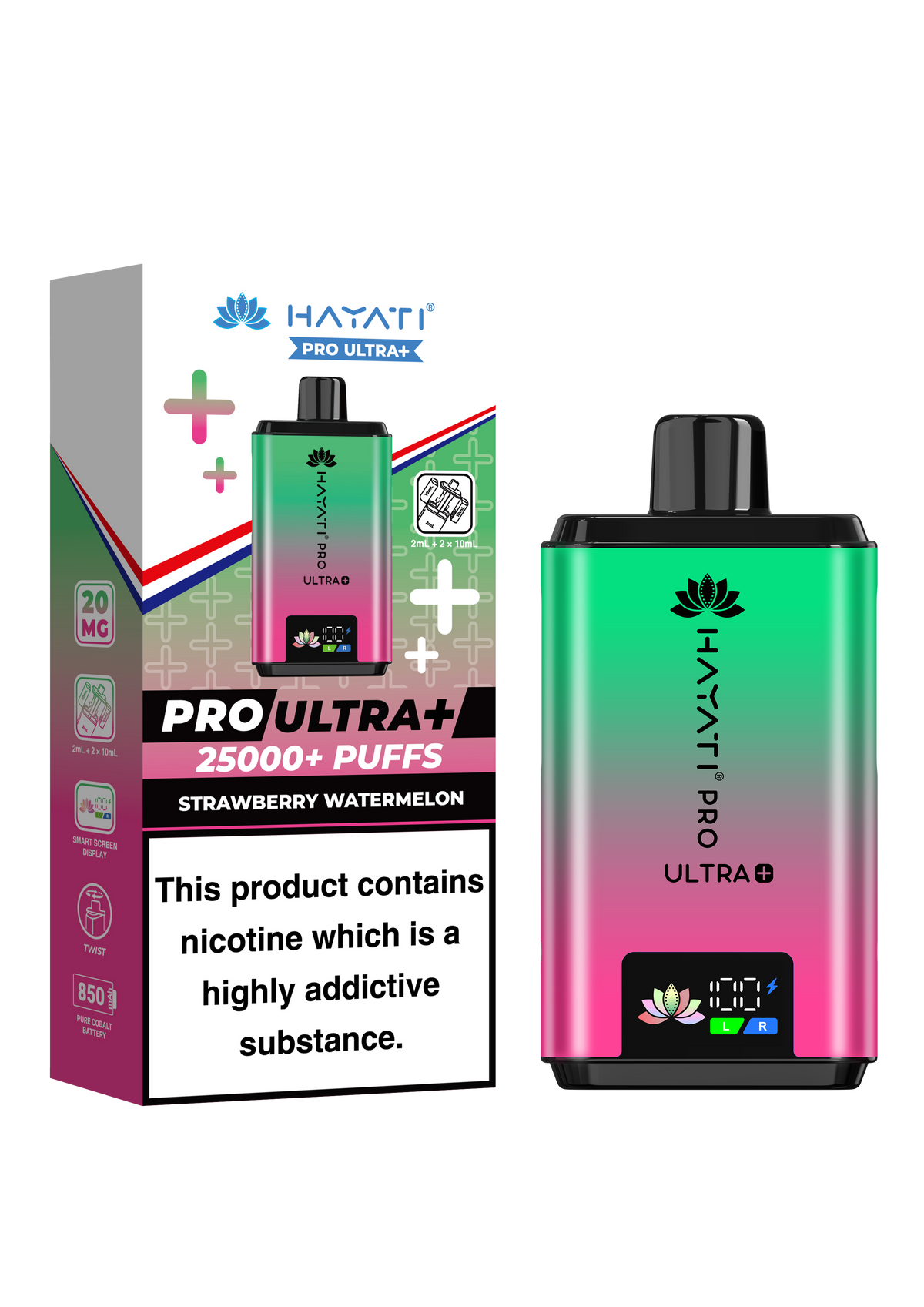 Hayati Pro Ultra Plus 25K Prefilled Kit - 20mg