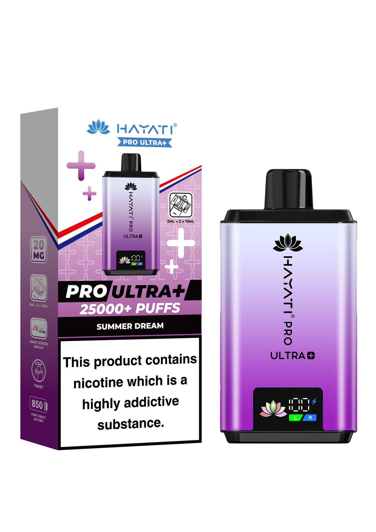 Hayati Pro Ultra Plus 25K Prefilled Kit - 20mg
