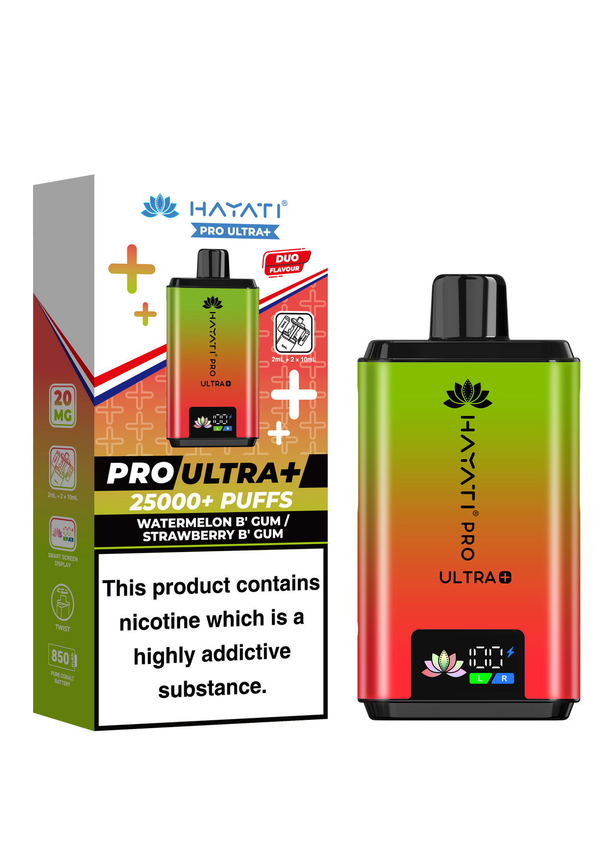 Hayati Pro Ultra Plus 25K Prefilled Kit - 20mg