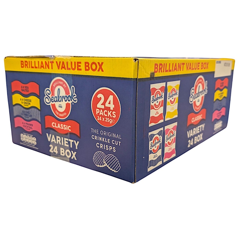 Seabrook Classic Variety Crisp Box – 24 x 25g