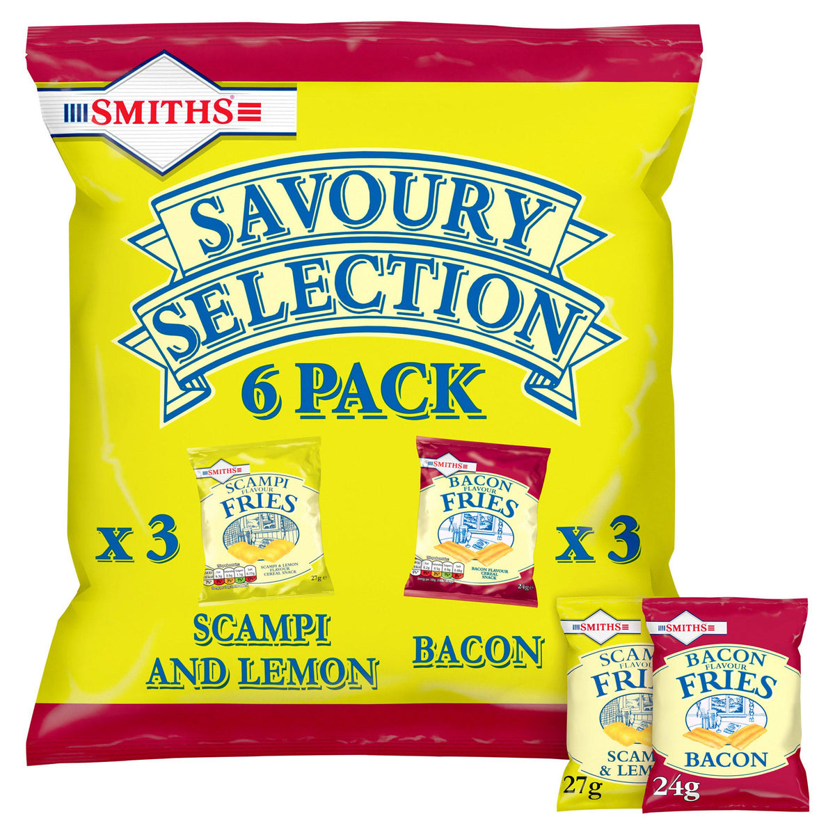 Smiths Savoury Selection Multipack Snacks 6 Pack