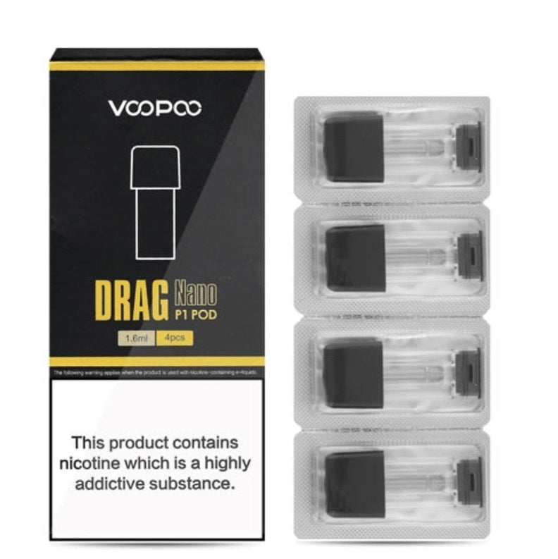 Voopoo Drag Nano P1 Replacement Pods - Pack of 4